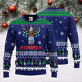 Blue Moon Reinbeer Ugly Christmas Sweater