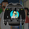 Bob’S Burgers Knitting Pattern 3D Print Ugly Christmas Sweater
