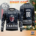 Bologna F.C 1909 Personalized Ugly Christmas Sweater Blue Version