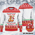 Bonus Dad Step Dad Ugly Christmas Sweater