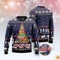 Book Christmas Tree Ugly Christmas Sweater