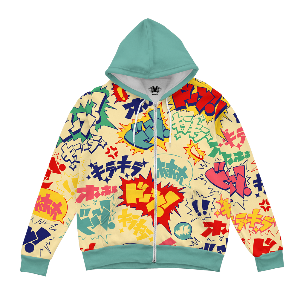Boom Pop Zip Up Hoodie