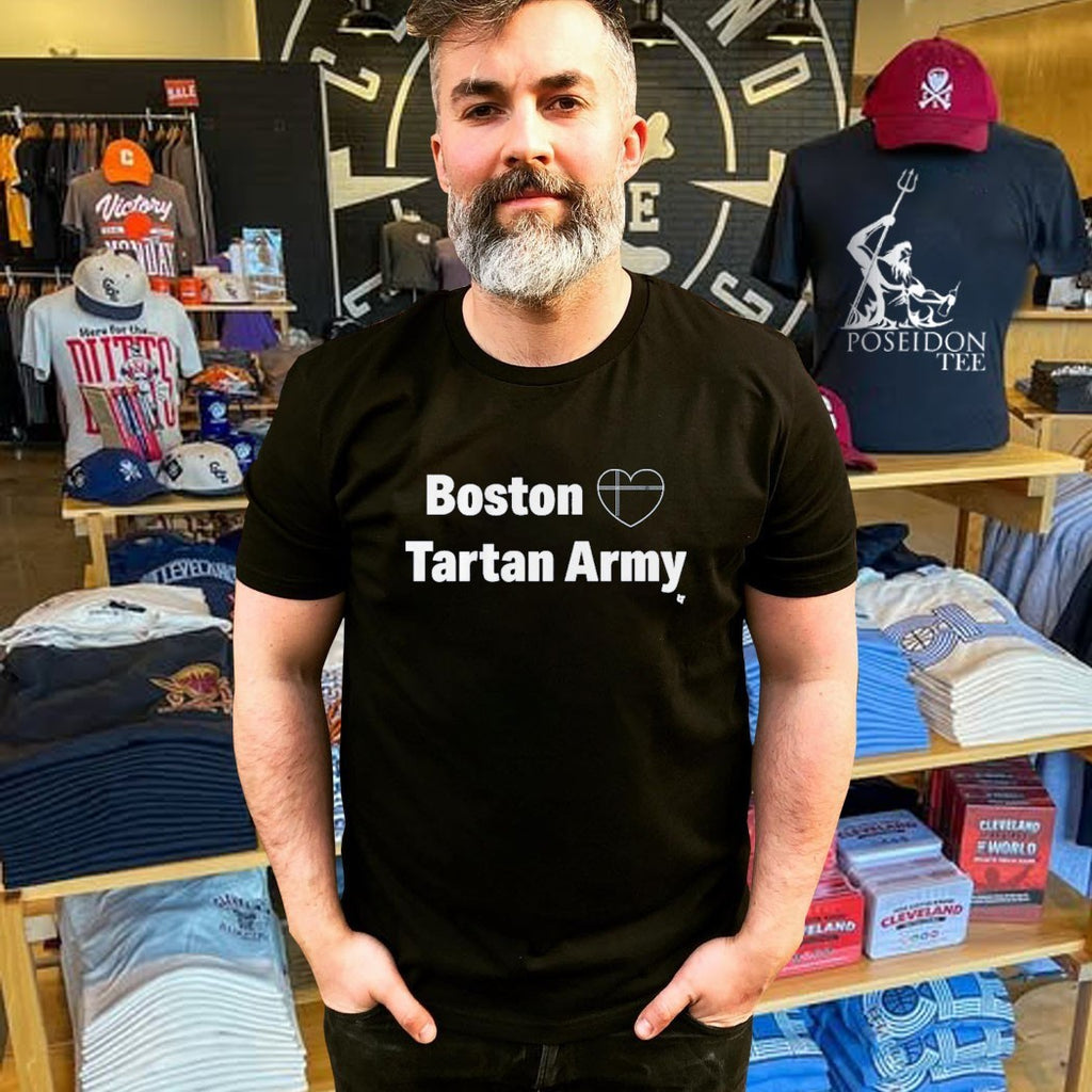 Boston Heart Tartan Army T-shirt