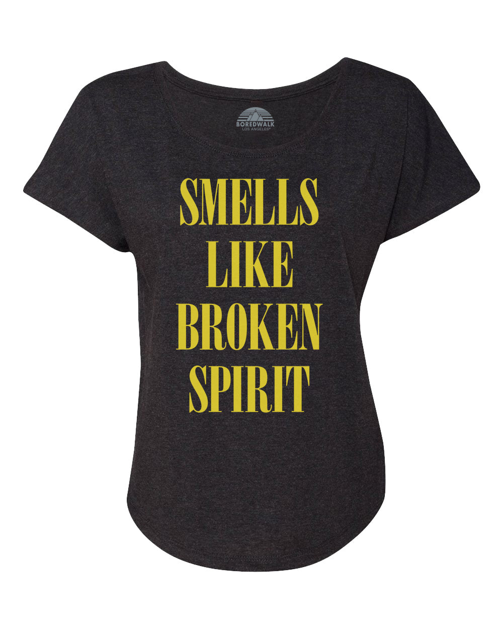 Women's Smells Like Broken Spirit Scoop Neck T-Shirt