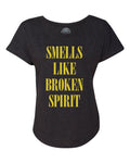 Women's Smells Like Broken Spirit Scoop Neck T-Shirt