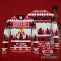 Budweiser Drinker Bells Drinker Bells Drinking All The Way Ugly Christmas Sweater, Hoodie, Zip Hoodie, Bomber Jacket