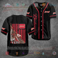 HOT Budweiser Eagle United States Flag red black Baseball Jersey Shirt