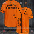 HOT Bulleit Bourbon orange Baseball Jersey Shirt