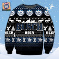 Busch Beer Black Ugly Christmas Sweater