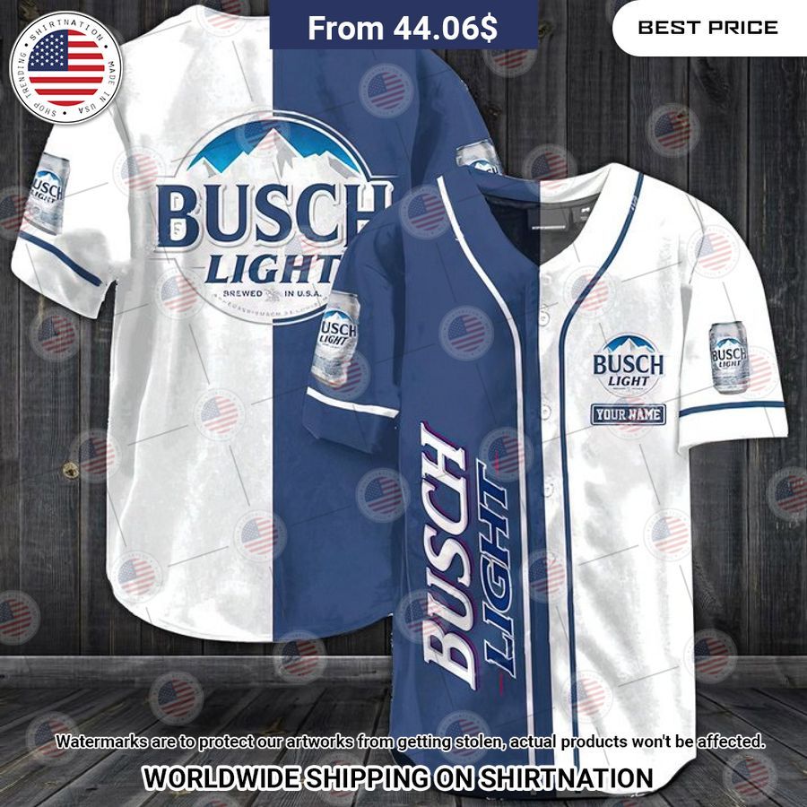 Busch Light Beer Baseball Shirt