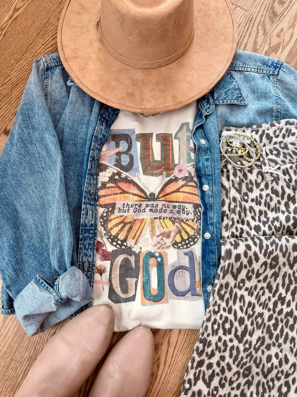 Boho Butterfly God Graphic Tee