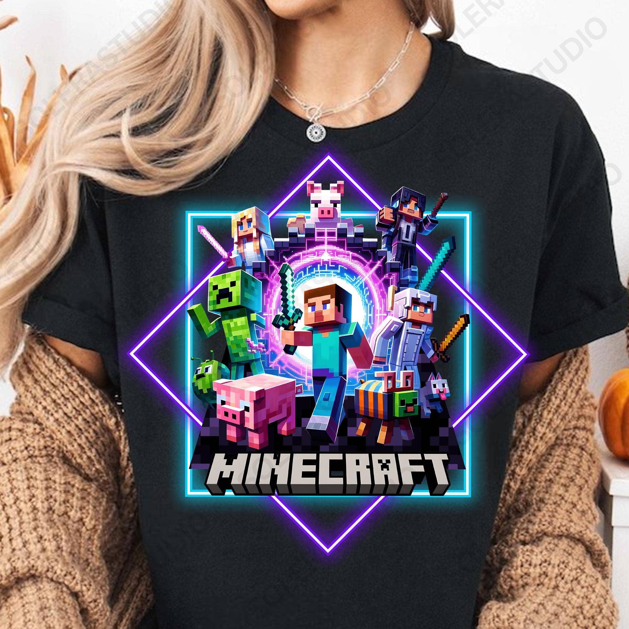 Heroes Unite Pixel Gamer Squad Group Shot Tee