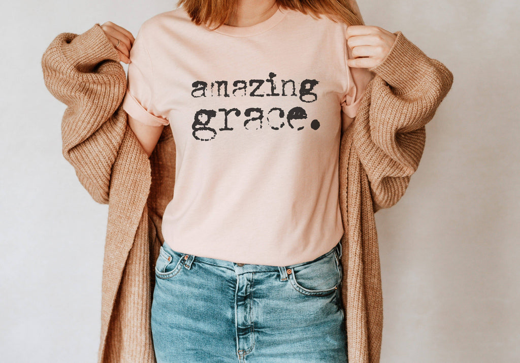 Amazing Grace Typewriter | Christian Tshirt