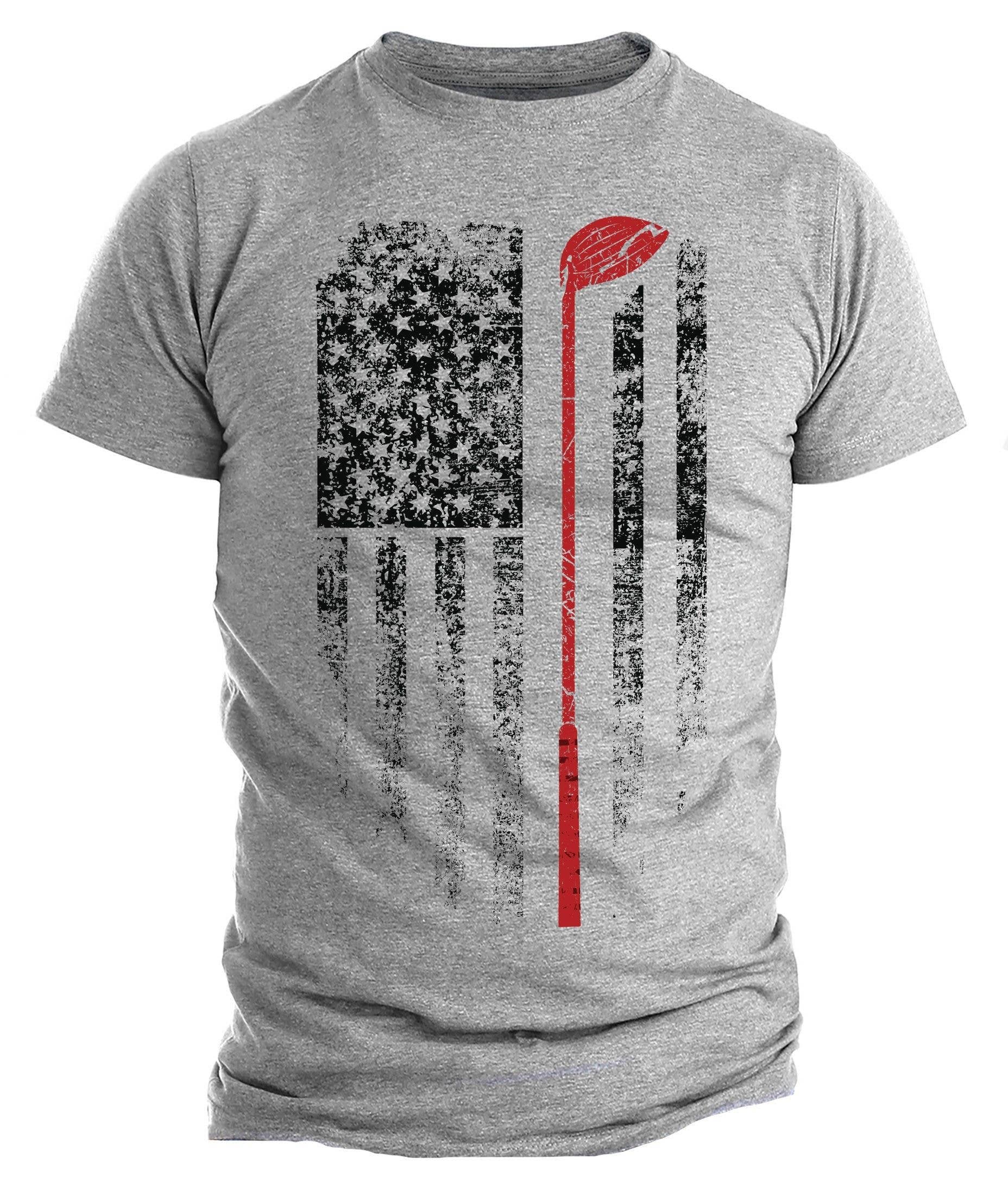 Vintage American Flag Golf Gift For Golfer Funny Golf Club