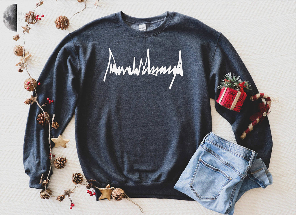 Donald Trump Signature Sweatshirt Proudly American