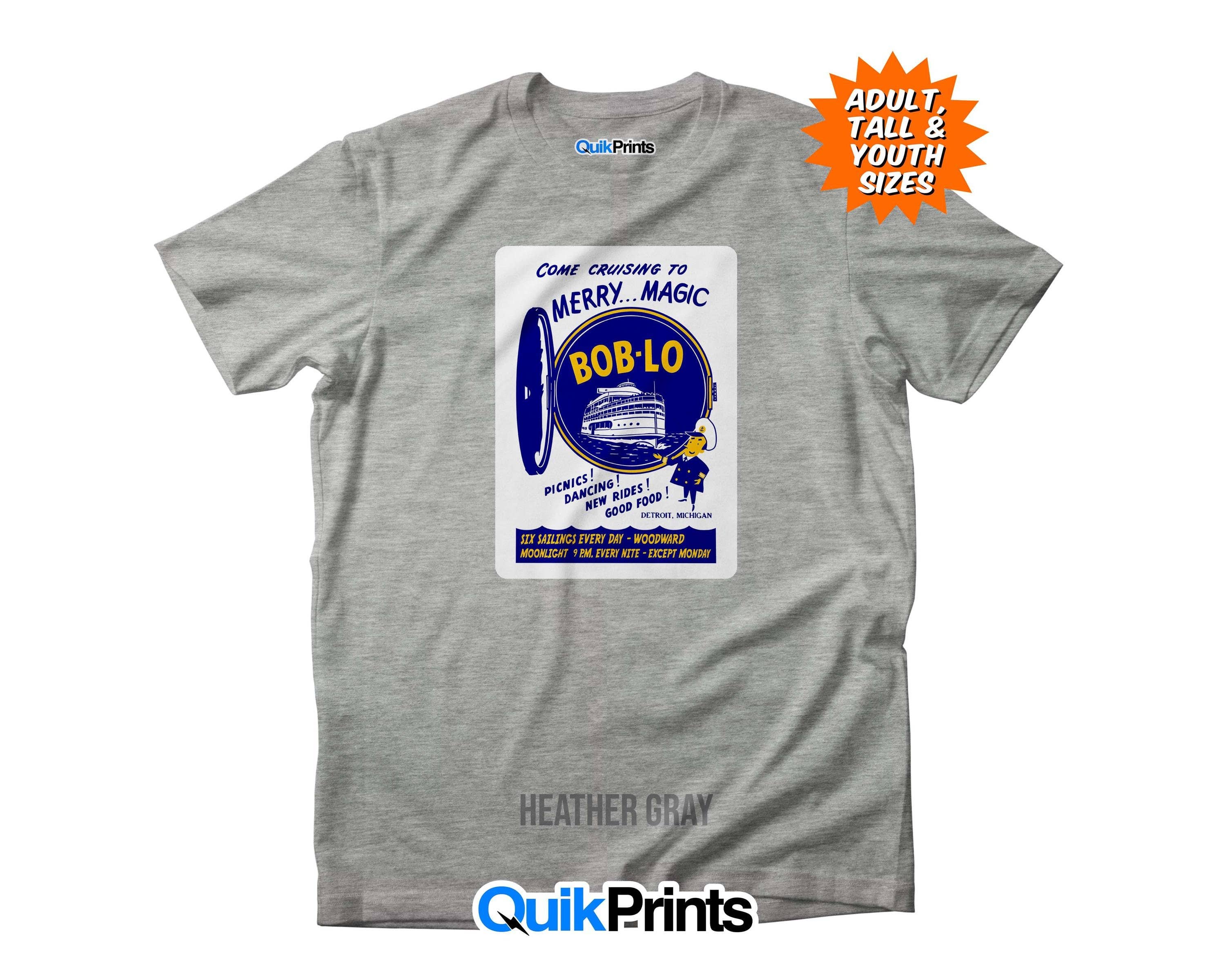 Boblo Boat Ad Detroit Michigan T-Shirt Custom Made To Order