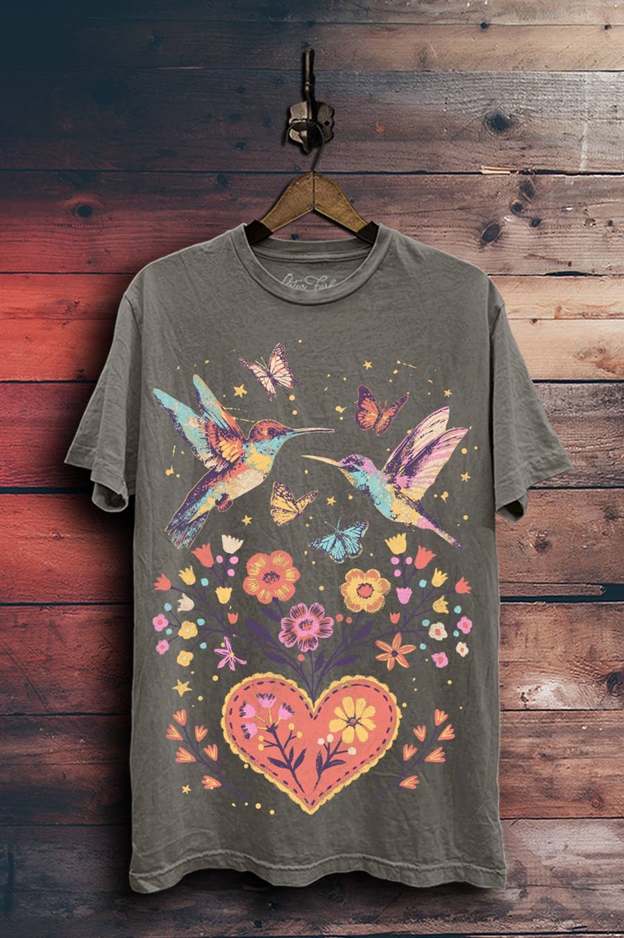 Birds & Flowers Graphic Top
