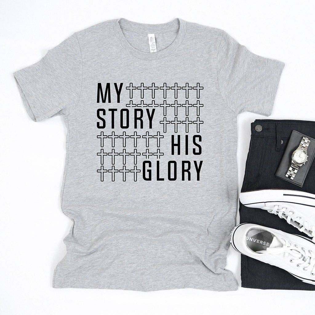 My Story His Glory Men's Graphic Tee Shirt