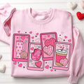 Valentine's Day Sweatshirt Cafecito Y Chisme, Concha, Candy
