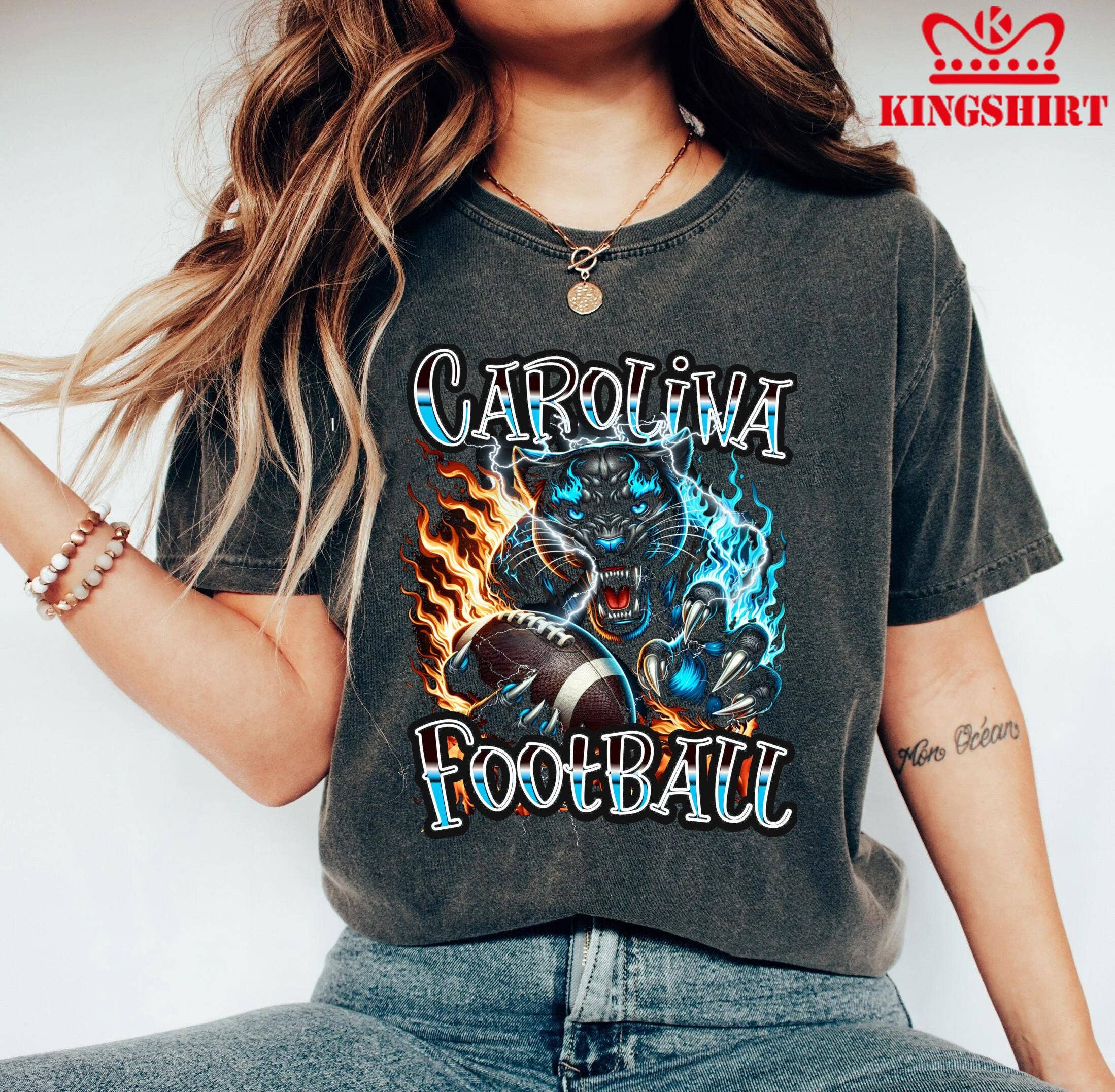 Stylish Carolina Football Game Day Team Graphic Vector Shirt