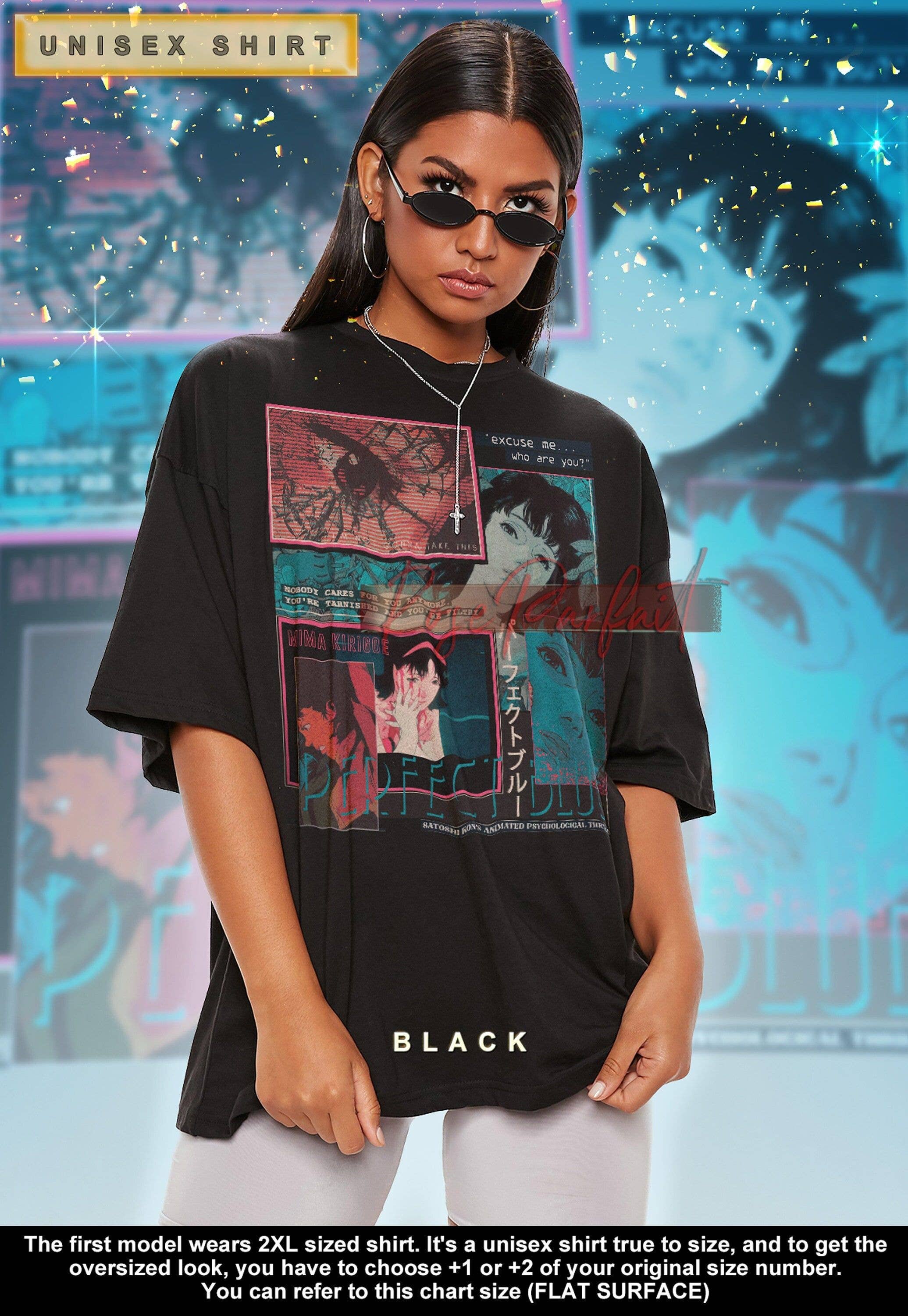 Perfect Blue Vintage Retro Long Sleeve Anime Tee