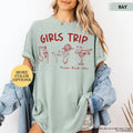 Custom Girls Trip Location Tee, Bachelorette Vacation Shirt