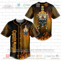 HOT Captain Morgan skull head Baseball Jersey Shirt