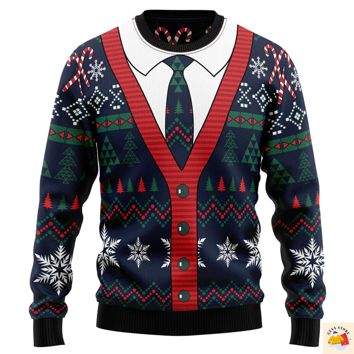 Cardigan Ugly Christmas Sweater