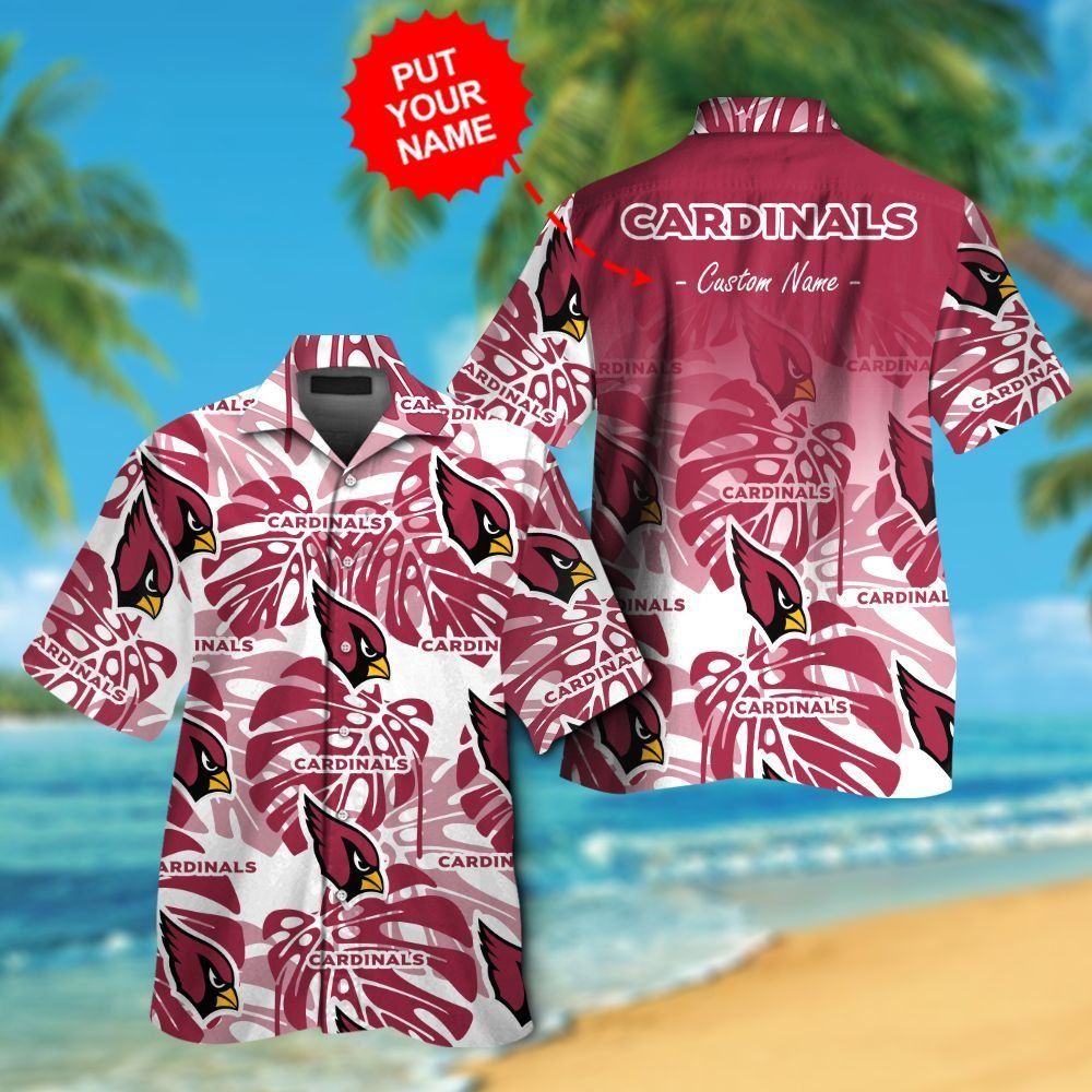 Cardinals Arizona Short Sleeve Hawaiian Tropical Shirt Exclusive Design