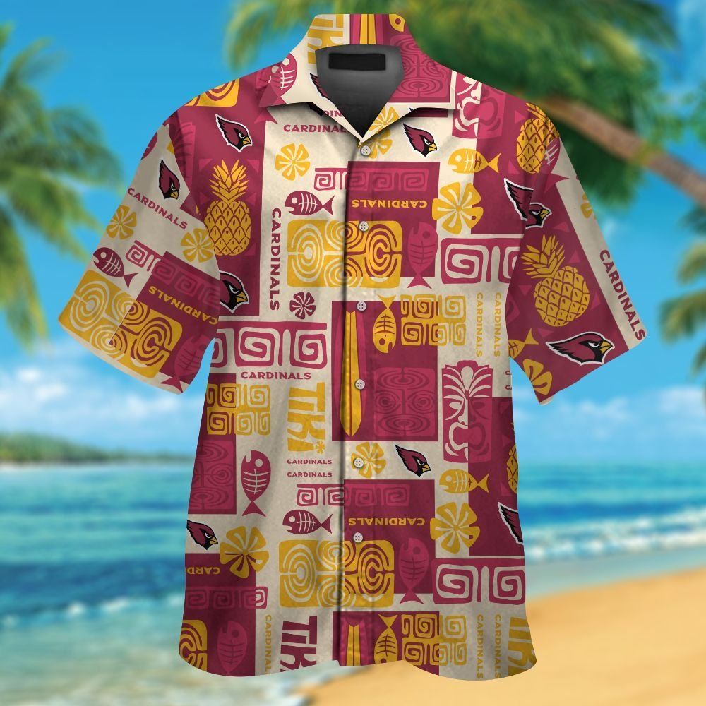 Cardinals Arizona Short Sleeve Shirt Hawaiian Tropical Unique Design