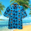 Carolina Panthers Short Sleeve Button Up Tropical Hawaiian Shirt VER014