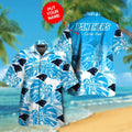 Carolina Panthers Short Sleeve Button Up Tropical Hawaiian Shirt VER016