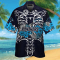 Carolina Panthers Short Sleeve Button Up Tropical Hawaiian Shirt VER020