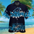 Carolina Panthers Short Sleeve Button Up Tropical Hawaiian Shirt VER03
