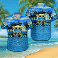 Carolina Panthers Short Sleeve Button Up Tropical Hawaiian Shirt VER032