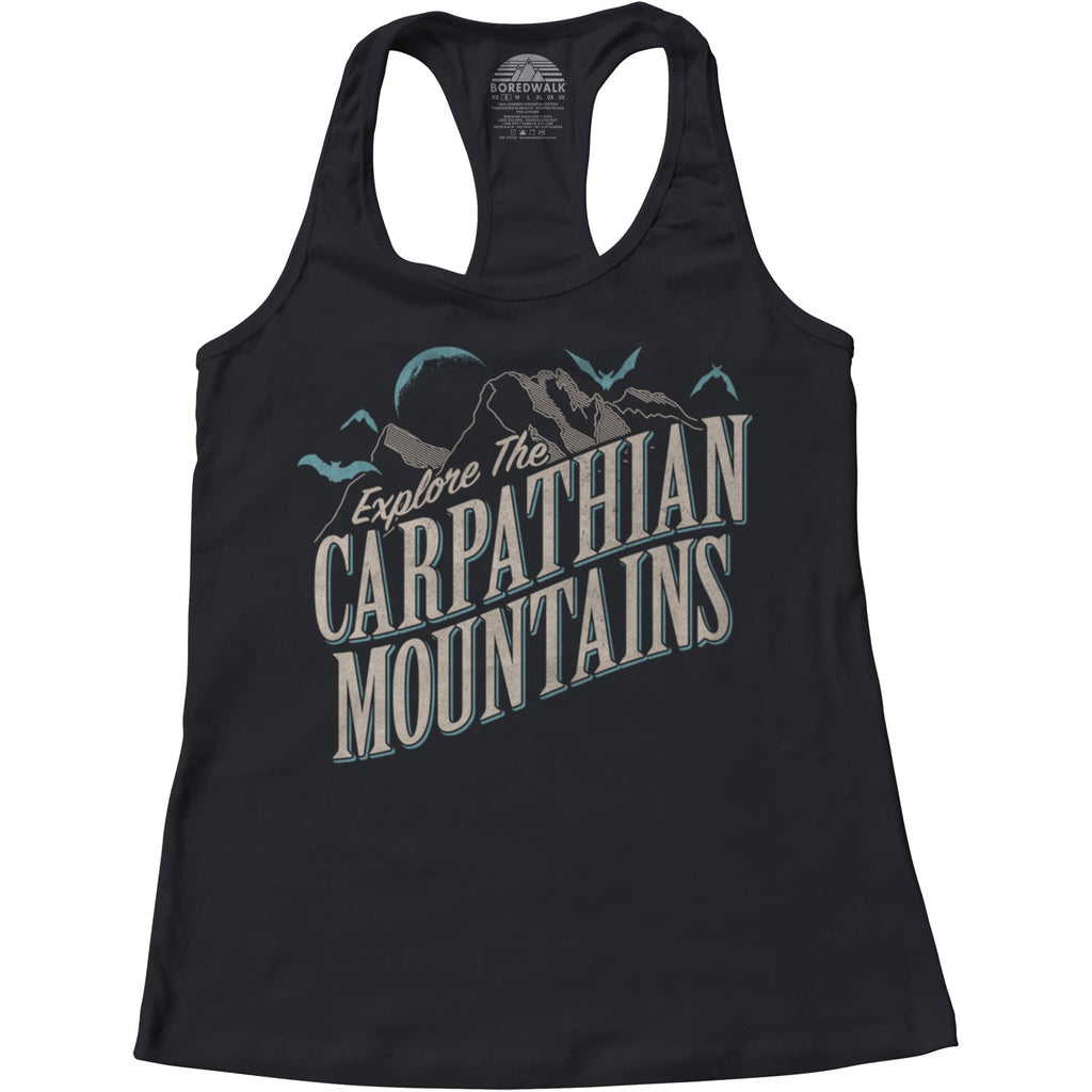 Women's Explore The Carpathian Mountains Racerback Tank Top