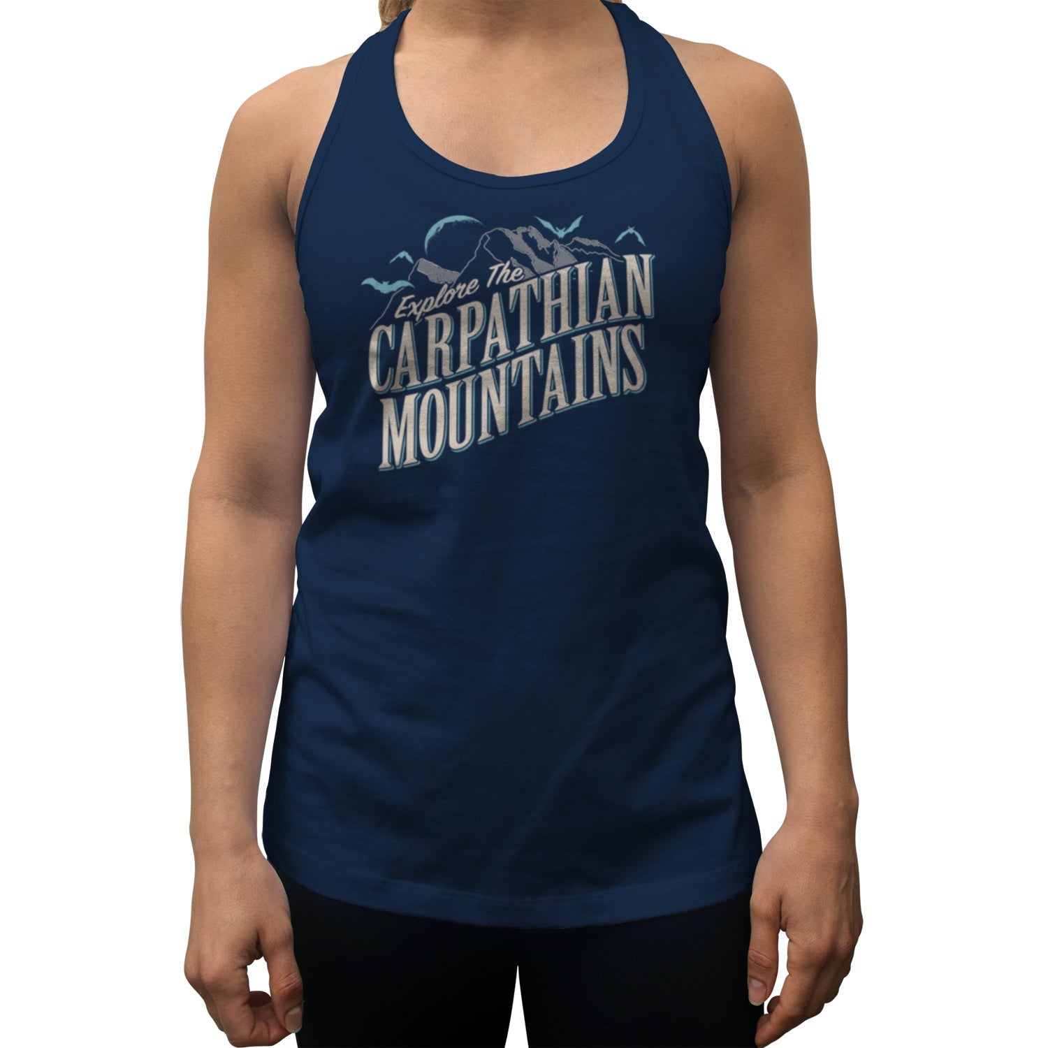Women's Explore The Carpathian Mountains Racerback Tank Top