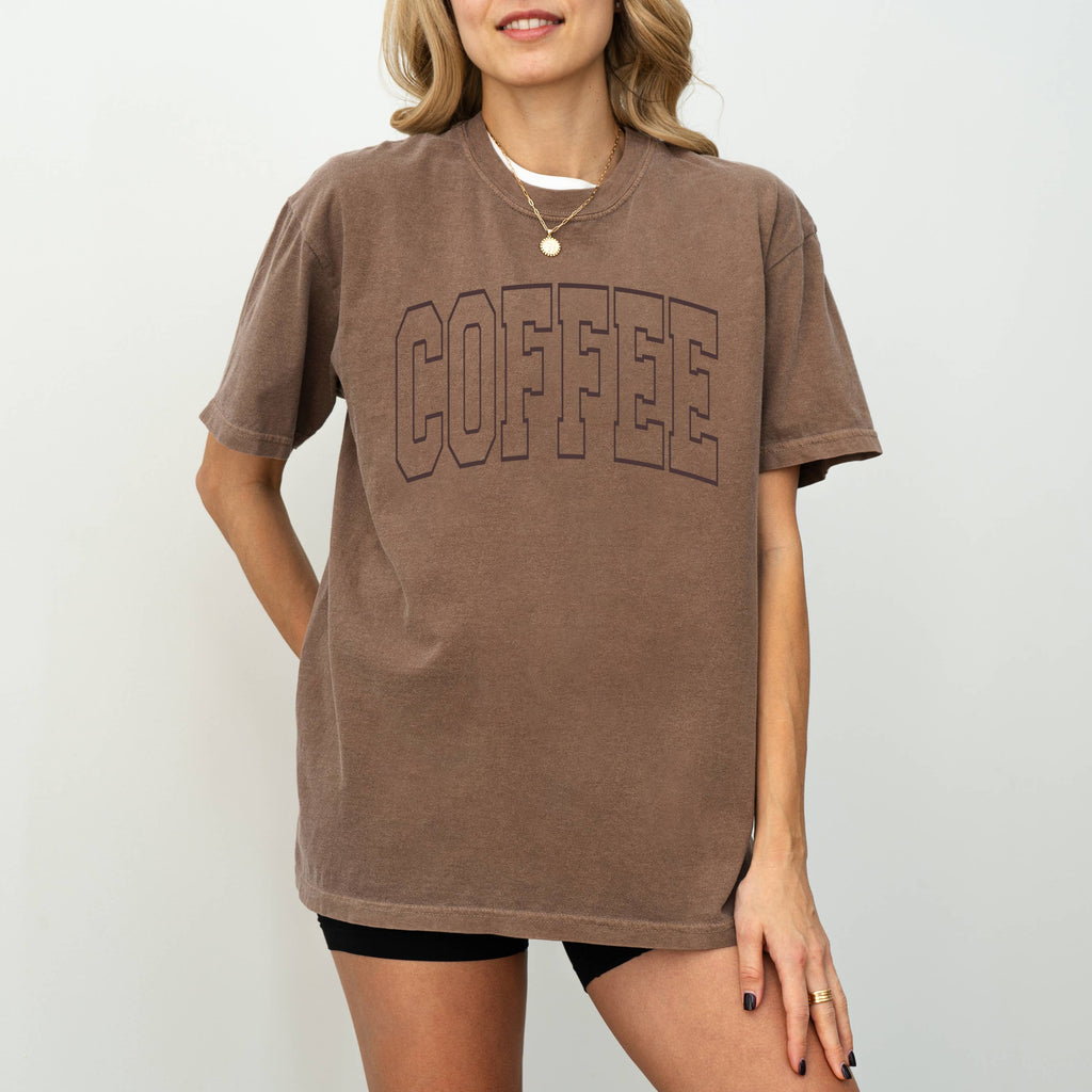 Bow T Shirt, Graphic Apparel, Coffee Apparel, Iced Coffee