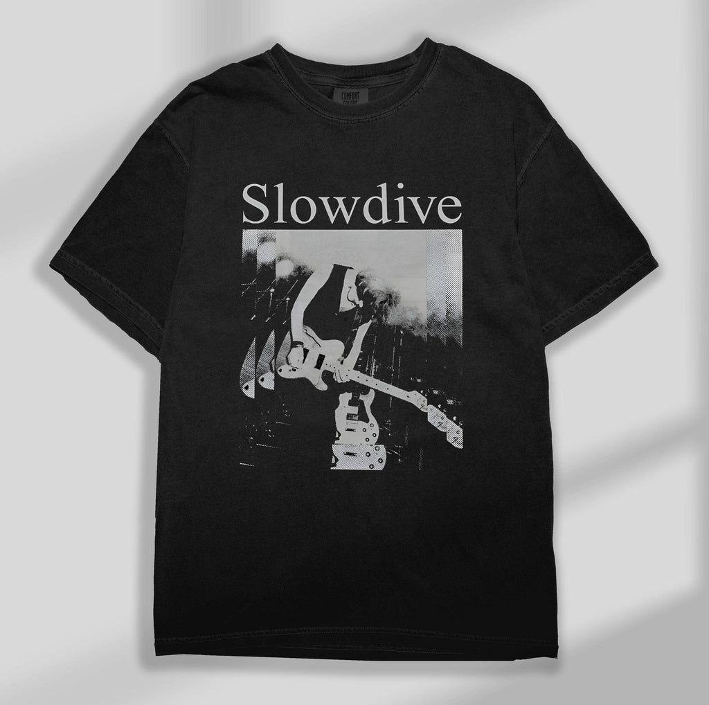 Slowdive Vintage Style Band Tee Retro Music Graphic Shirt