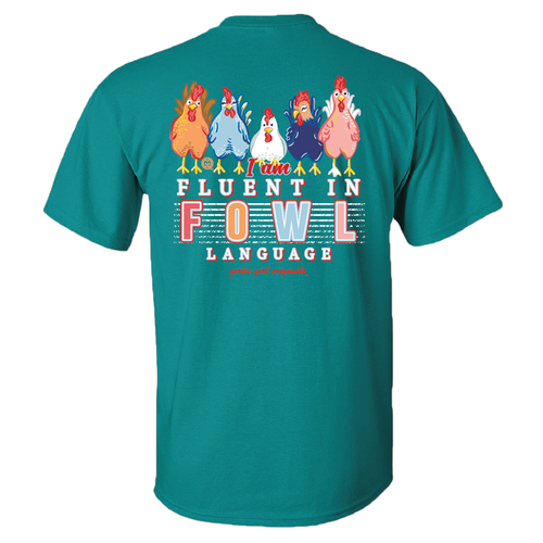 2636 Fowl Language Back Design  Jade Dome