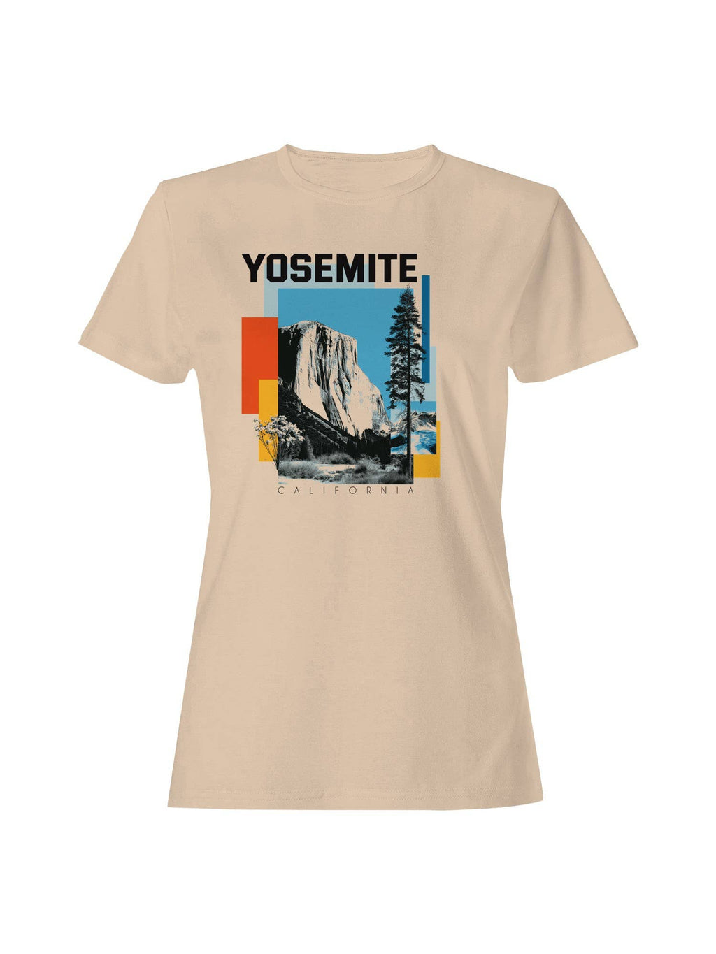 Yosemite California Vintage Art Women's T-Shirt