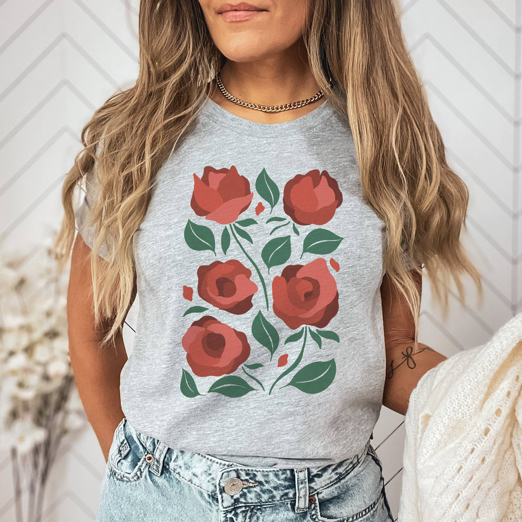 Garden Rose Tee | Floral | Sizes XS-2XL