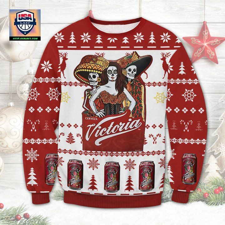 Cerveza Victoria Mexican Lager Ugly Christmas Sweater