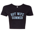 Hot Wife Summer Crop Top - Chic Black Tee