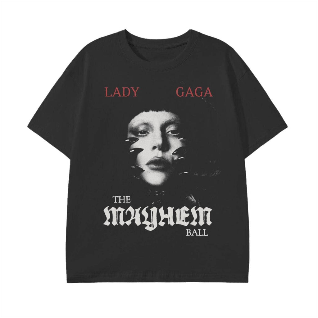 Lady Gaga Mayhem Ball Tour T-Shirt 180 Gsm