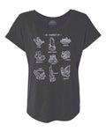 Women's All Charged Up Crystal Chart Scoop Neck T-Shirt