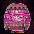Cheshire Cat 3D Print Knitting Pattern Ugly Christmas Sweater