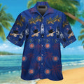 Chicago Cubs Short Sleeve Button Up Tropical Hawaiian Shirt VER04