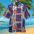 Chicago Cubs Short Sleeve Button Up Tropical Hawaiian Shirt VER08