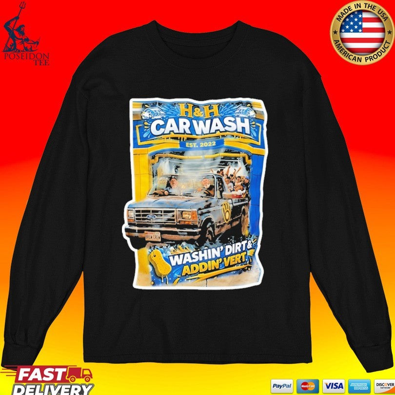 Chris Hook And Jim Henderson Hh Car Wash Washing Dirt And Addin Vert Milwaukee Brewers T-shirt